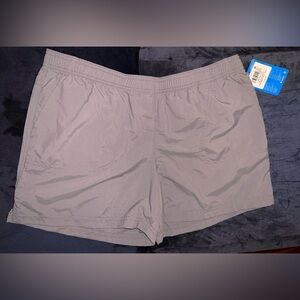 🅽🅴🆆 🆆🅸🆃🅷 🆃🅰🅶 Columbia Gray Athletic Shorts Lightweight Quick-Dry